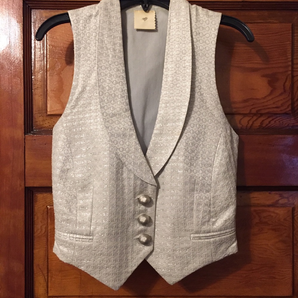 Julie Fagerholt Heartmade Silver Vest Size 0